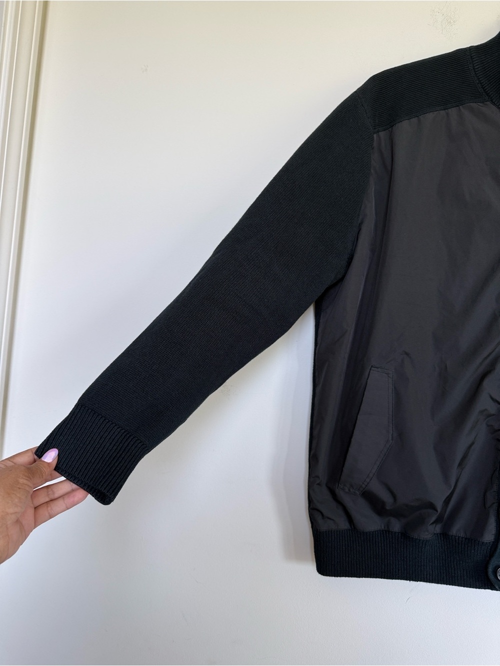 Lacoste Men's Charcoal Button-Front Lightweight Jacket - Picture 6 of 9